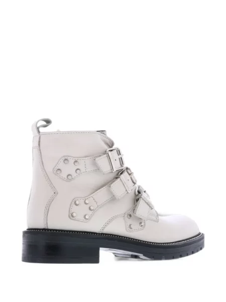 Botine Paris Punk cu tepi alb