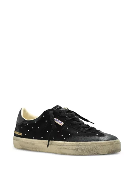 Top Golden Goose din piele de căprioară negru