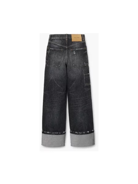 Szerokie jeansy Marc Jacobs szare