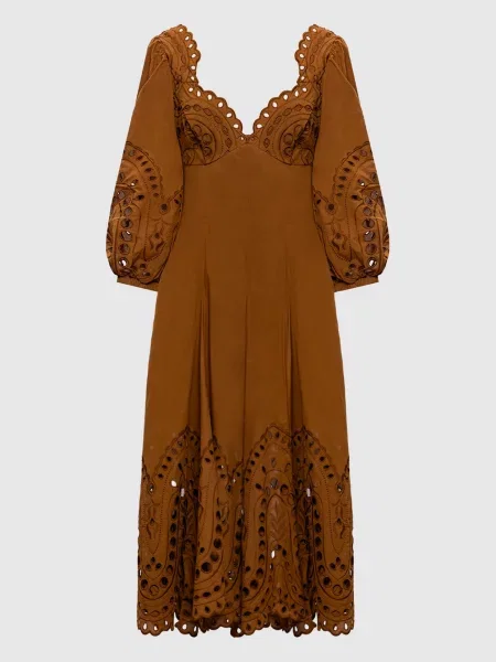 Сукня міді Corbin Charo Ruiz коричнева