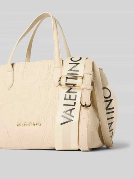 Torebka ze wzorem z logo model ‘PANSY’ Valentino beżowa