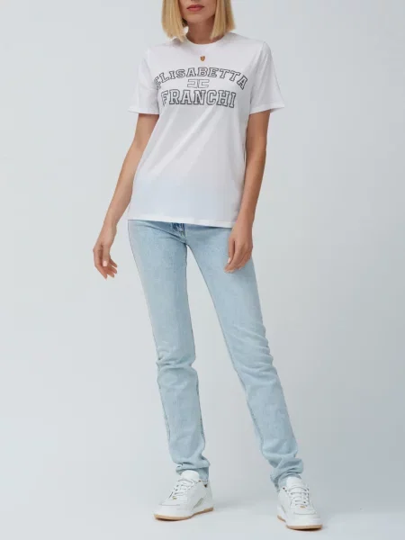 Джинсы Elisabetta Franchi голубые