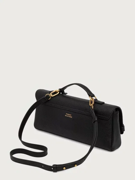 Tommy Hilfiger torebka skórzana czarna