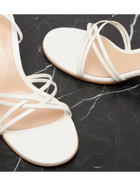Sandale Gianvito Rossi din piele alb