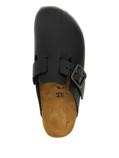 Mules Birkenstock με αγκράφα μαύρο