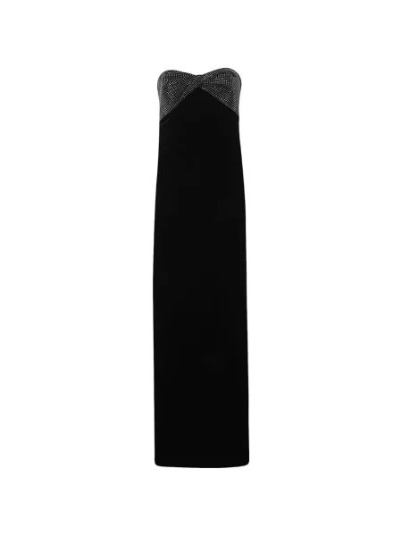 Rochie maxi Roland Mouret fără bretele negru