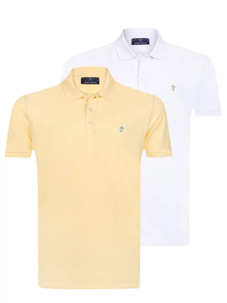 Jacey Quinn Tričko žltá biela