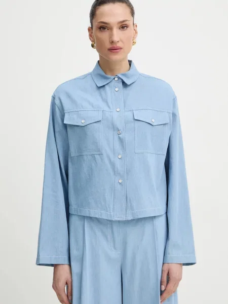 Twinset cămașă din albastru