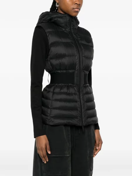 Geacă Moncler cu glugă negru