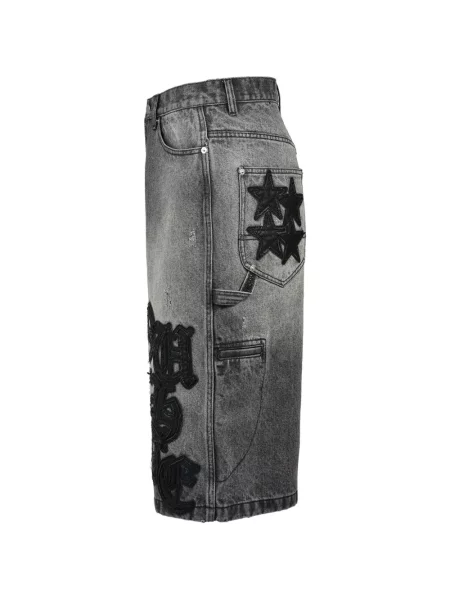 Pantaloni scurți din denim Breath gri