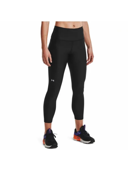Legginsy Under Armour o krotszym kroju z nadrukiem czarne