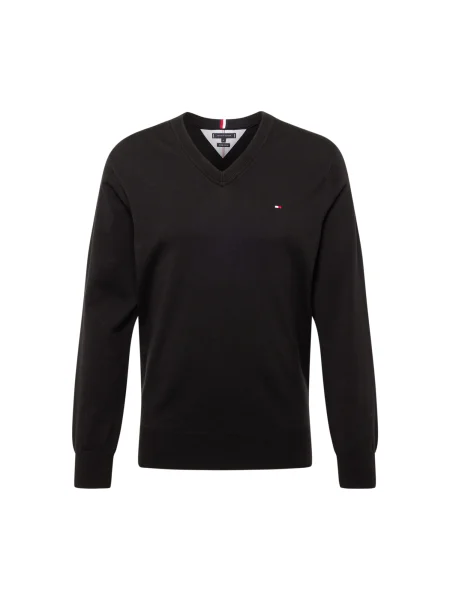 TOMMY HILFIGER Pulover rdeča / črna bela