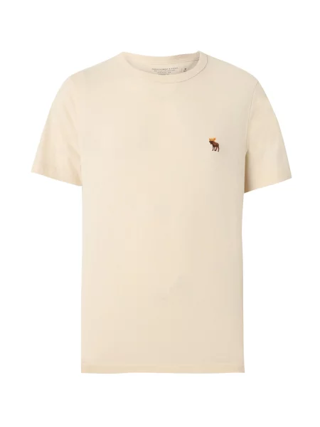 Abercrombie & Fitch Tricou CLASSIC ESSENTIAL nisipiu