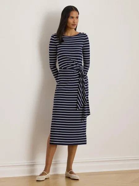 Lauren Ralph Lauren Obleka mornarska / bela modra