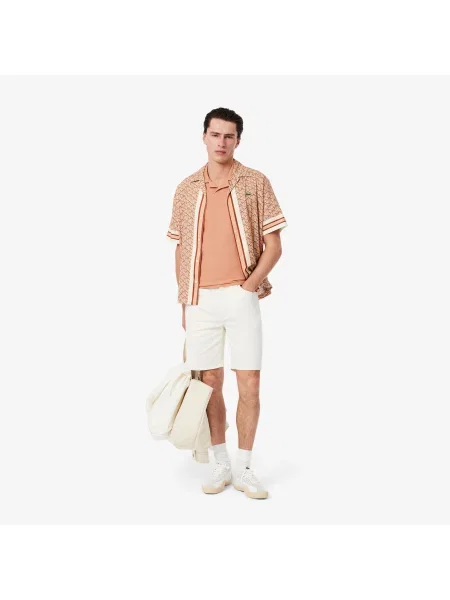 Классическое поло Lacoste розовое