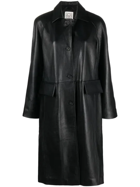 Palton Toteme din piele negru