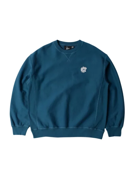 Bluza nierozpinana By Parra z logo niebieska