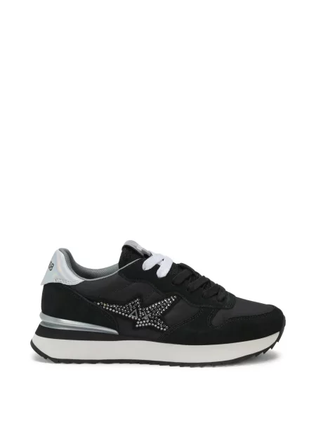 Sneakerși Sun68 din piele negru