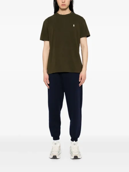 Класическа тениска Polo Ralph Lauren с принт зелено
