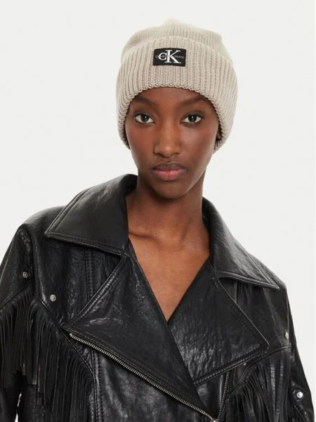Sapka Calvin Klein Mono Logo Patch bézs