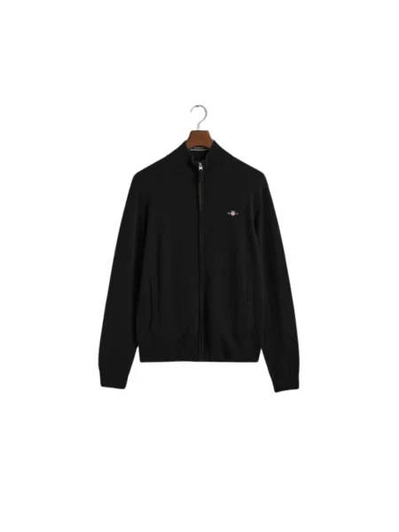 Kardigan Gant wełniany czarny