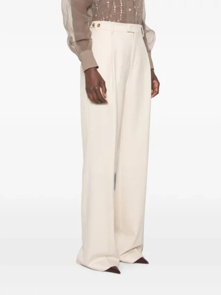 Pantaloni Berwich cu model herringbone