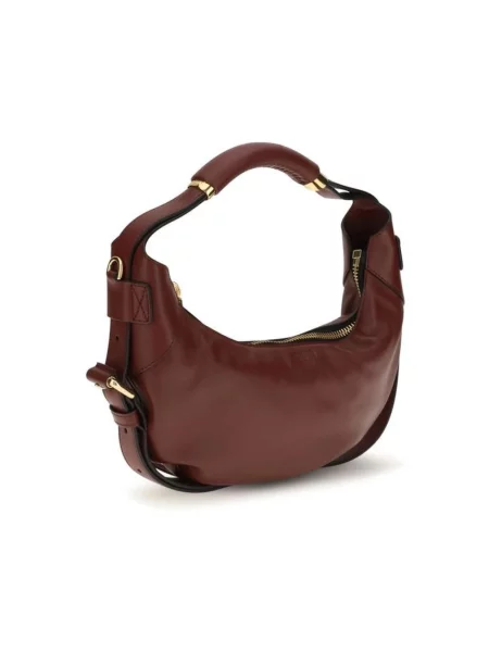 Torebka Moschino skórzana czerwona