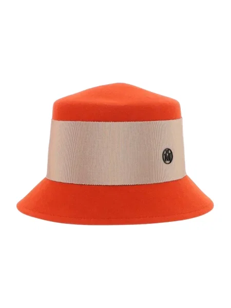 Czapka Maison Michel pomarańczowa