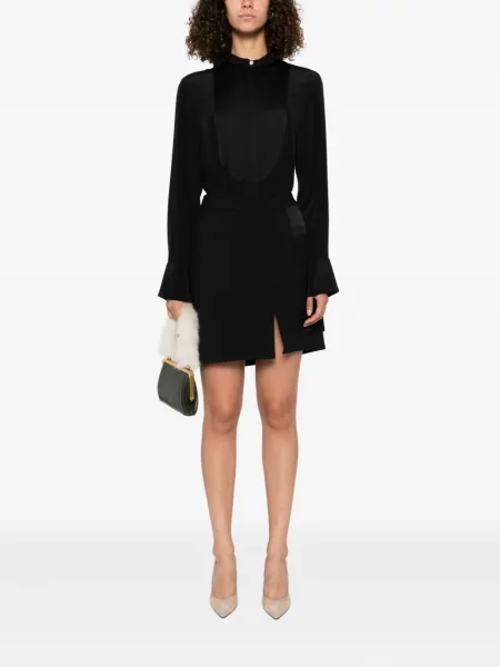 Cămașă Victoria Beckham lungă negru