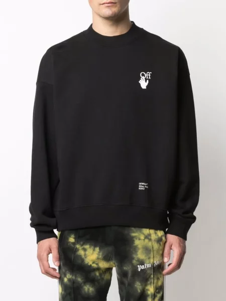 Φούτερ Off-white λευκό