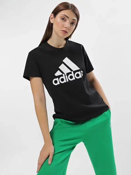 Футболка Adidas с автографом черная