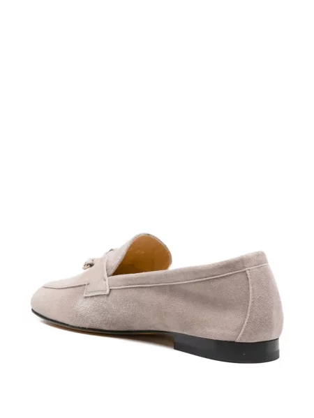 Pantofi loafer Doucal's din piele de căprioară gri
