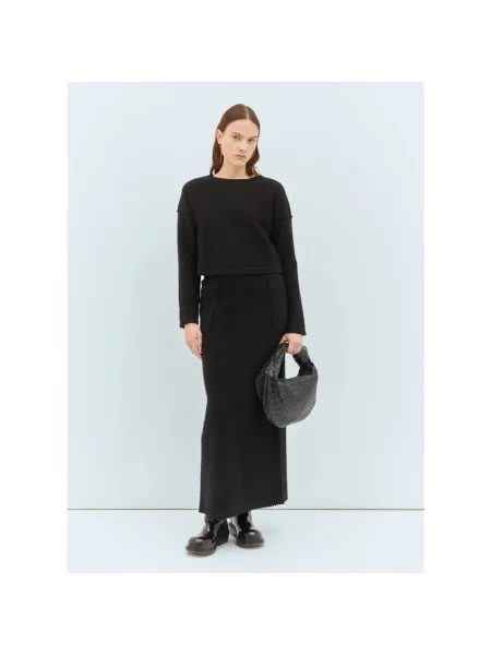 Sweter Max Mara z kaszmiru z krótkim rękawem czarny