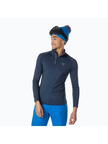 Férfi termoaktív pulóver Rossignol Classique Zip dark navy Classique Zip haditengerészet
