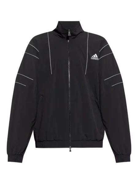 Tricou Adidas cu dungi cu imagine alb