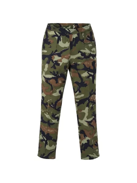 Pantaloni Valentino Garavani cu imagine cu model camuflaj alergare verde