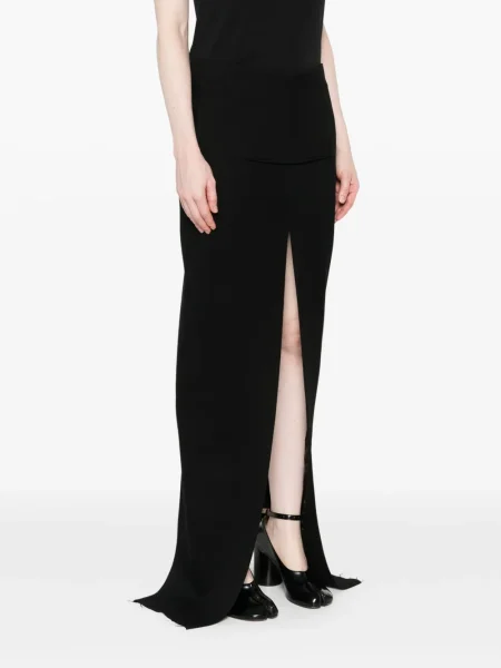 Maksi spódnica maxi Rick Owens z rozcieciem czarna