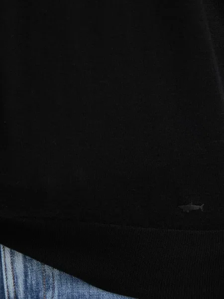 Вовняний светр Paul&Shark Knitwear легкий чорний