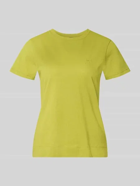 T-shirt z okrągłym dekoltem model Tia' Joop! zielona