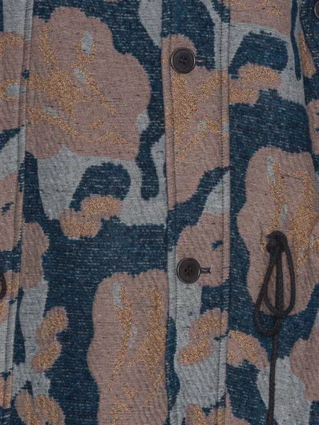 Palton Henrik Vibskov cu glugă albastru