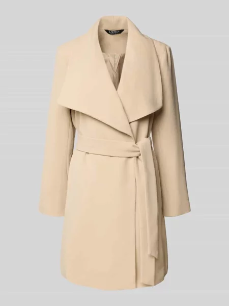 Płaszcz z szerokim kołnierzem i wiązanym Lauren Ralph Lauren
