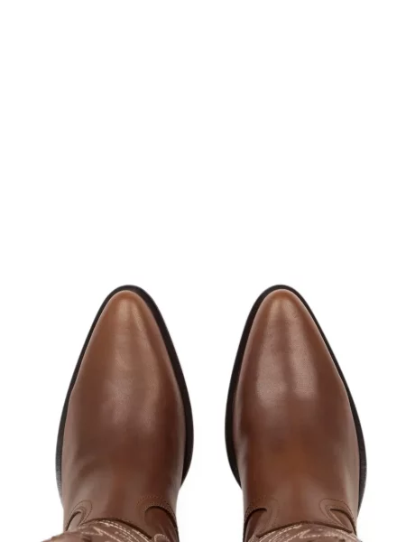 Botine Etro din piele maro