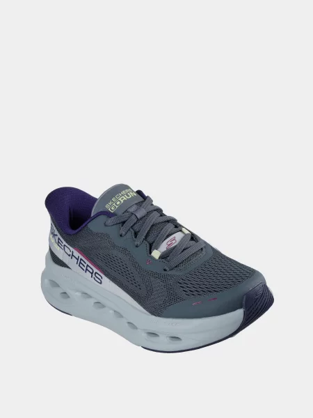 Кожаные кроссовки Skechers серые