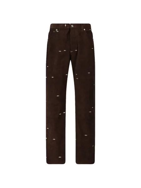 Pantaloni Phipps de catifea cord maro