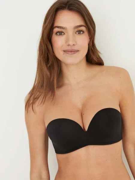 Сутиен women'secret SUPERB с изчистен дизайн черно