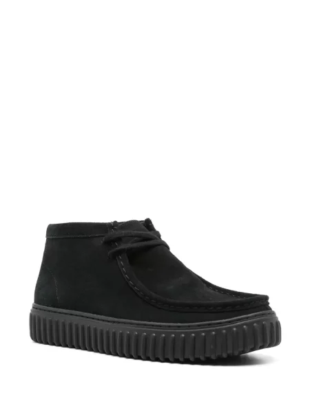 Zomšinės auliniai batai Clarks juoda
