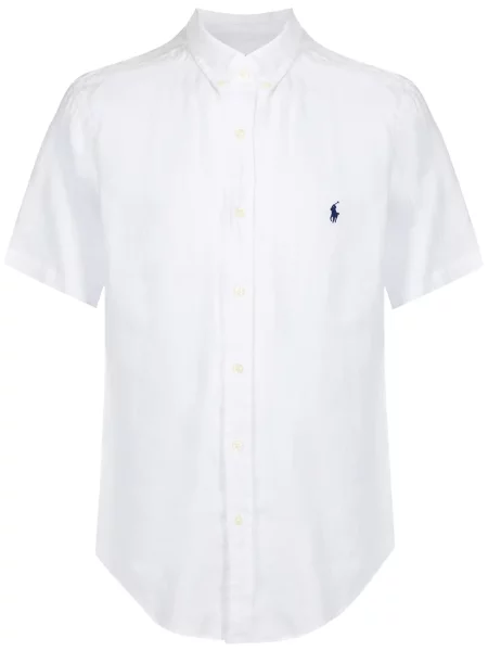 Πουκάμισο Polo Ralph Lauren με κέντημα ροζ