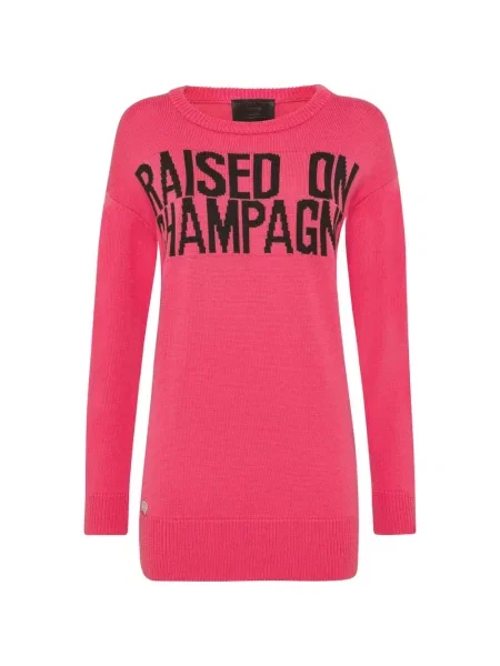 Rochie tricotată Philipp Plein tricotate roz