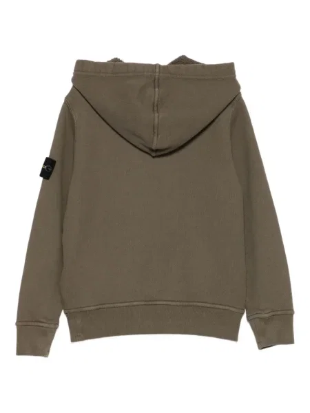 Bluza z kapturem dziecięca Stone Island zielona