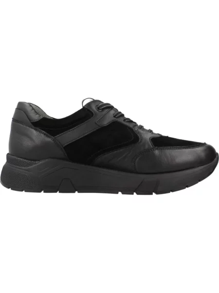 Sneakersy Stonefly skórzane casual czarne
